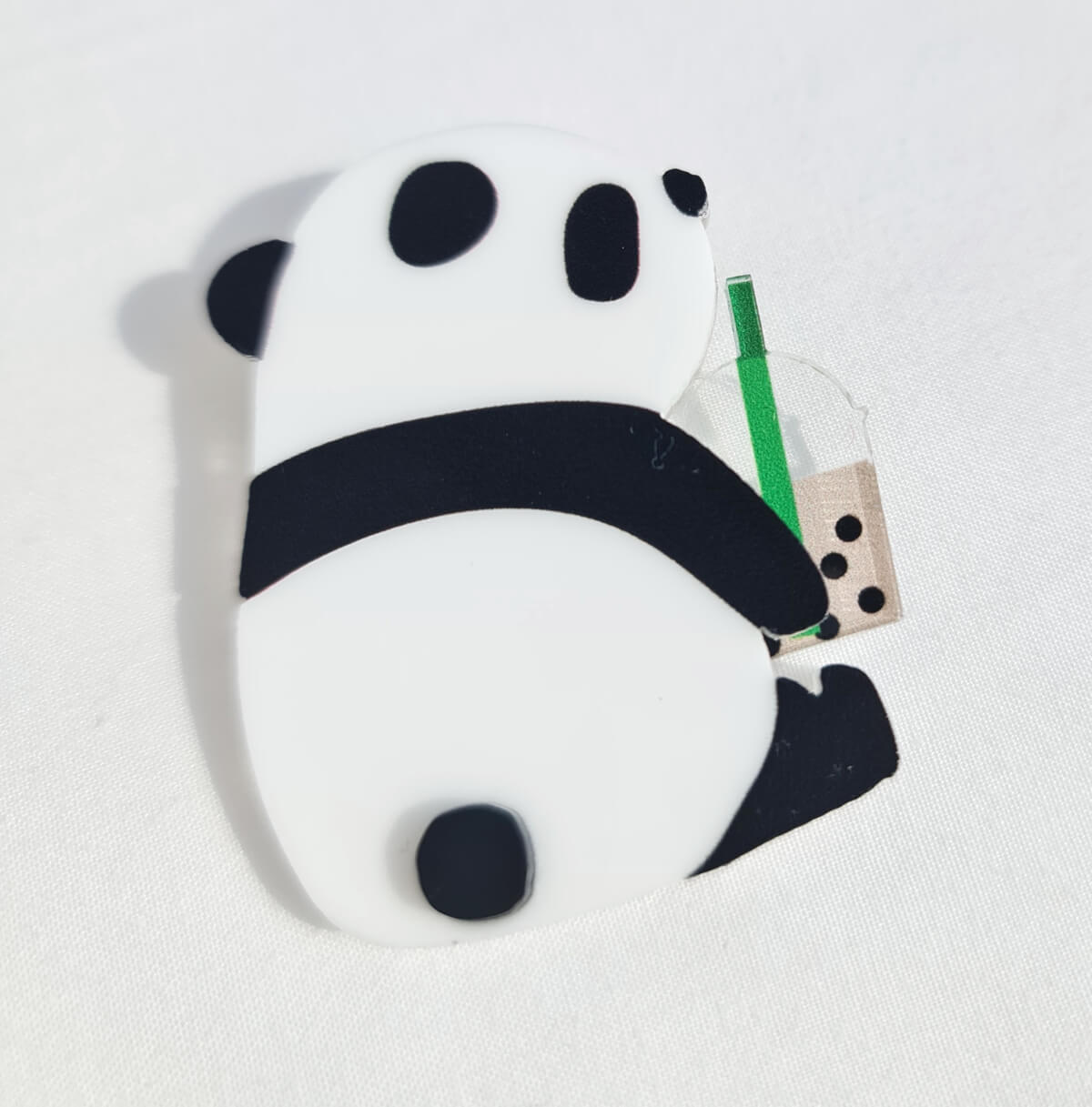 Panda Bubble Tea Brooch