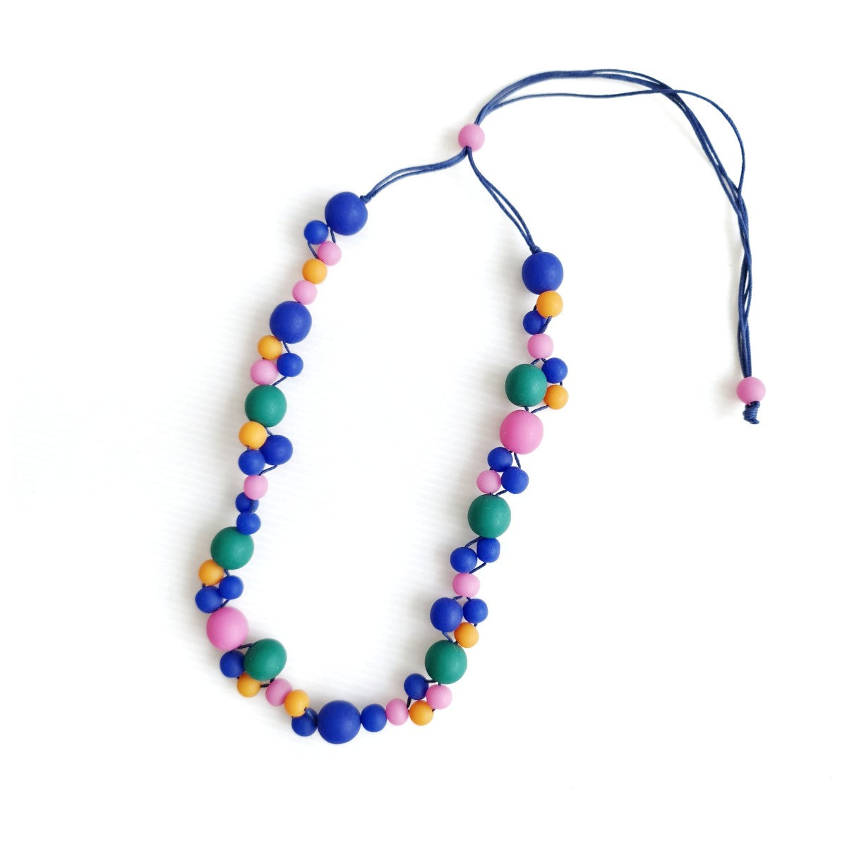 Alaia Blue Pink Orange Necklace