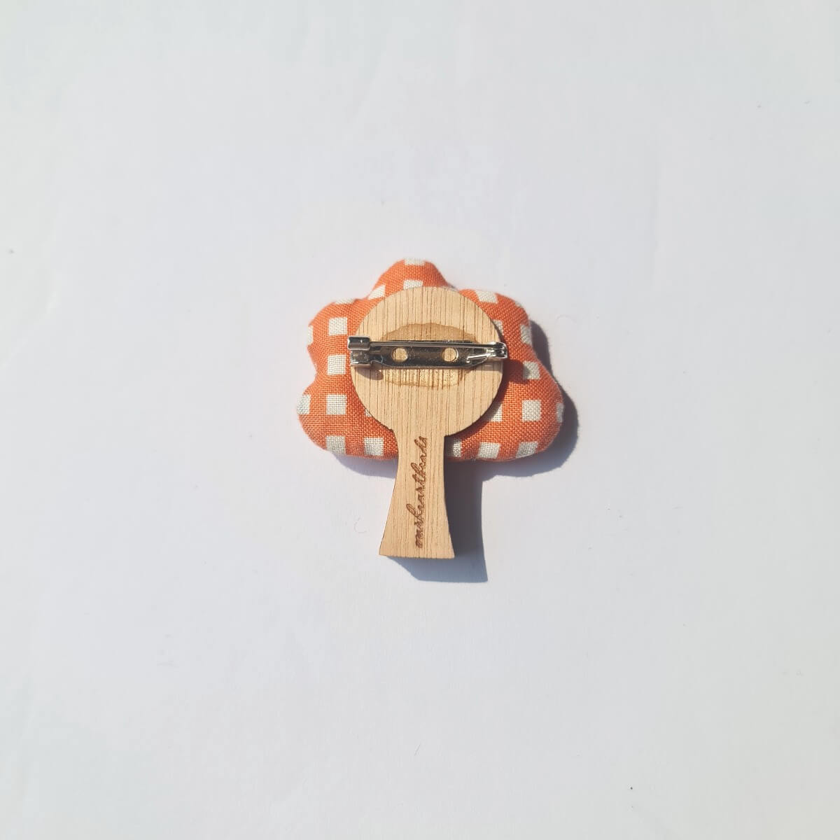 Orange Apricot Tree Brooch