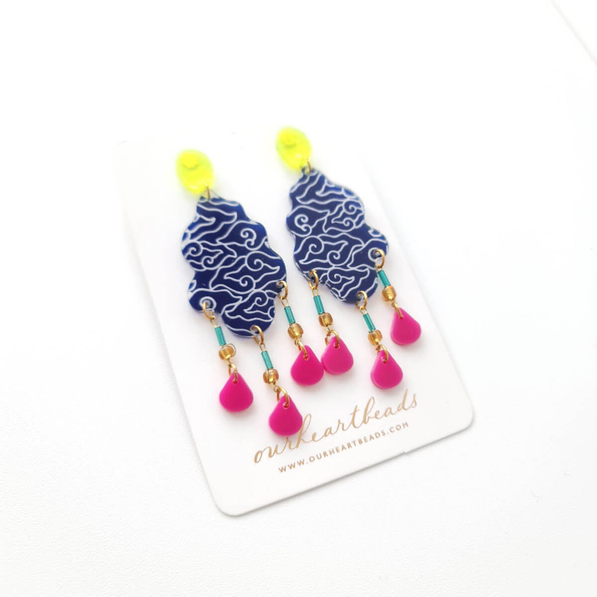 Batik Mega Mendung Earrings