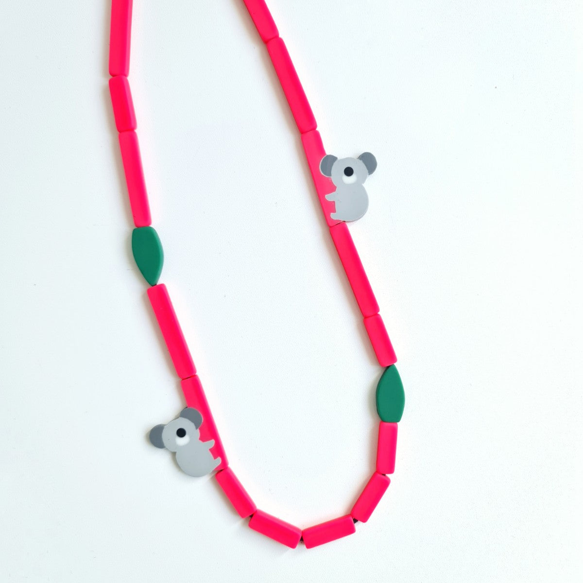 Koala Bamboo Hot Pink Necklace