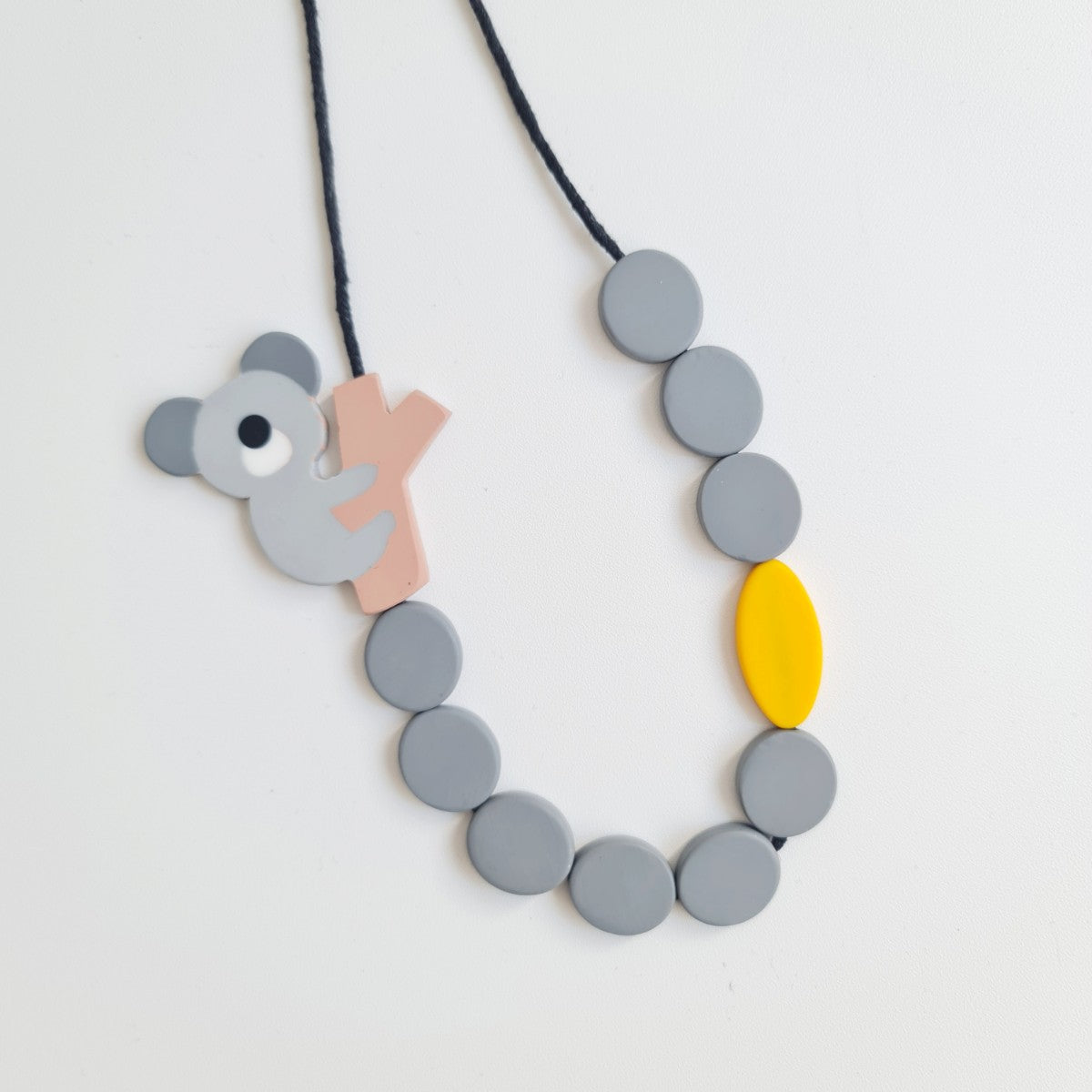 Koala Circle Grey Necklace