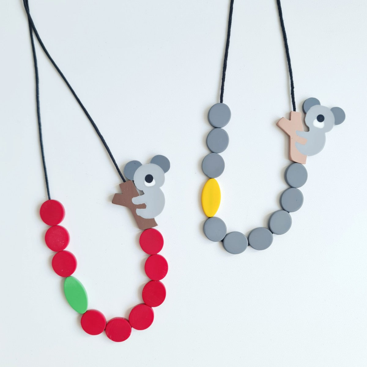 Koala Circle Grey Necklace