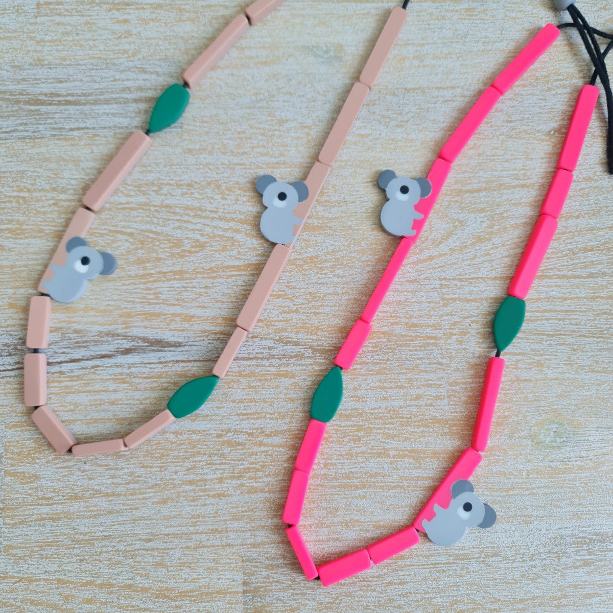 Koala Bamboo Hot Pink Necklace