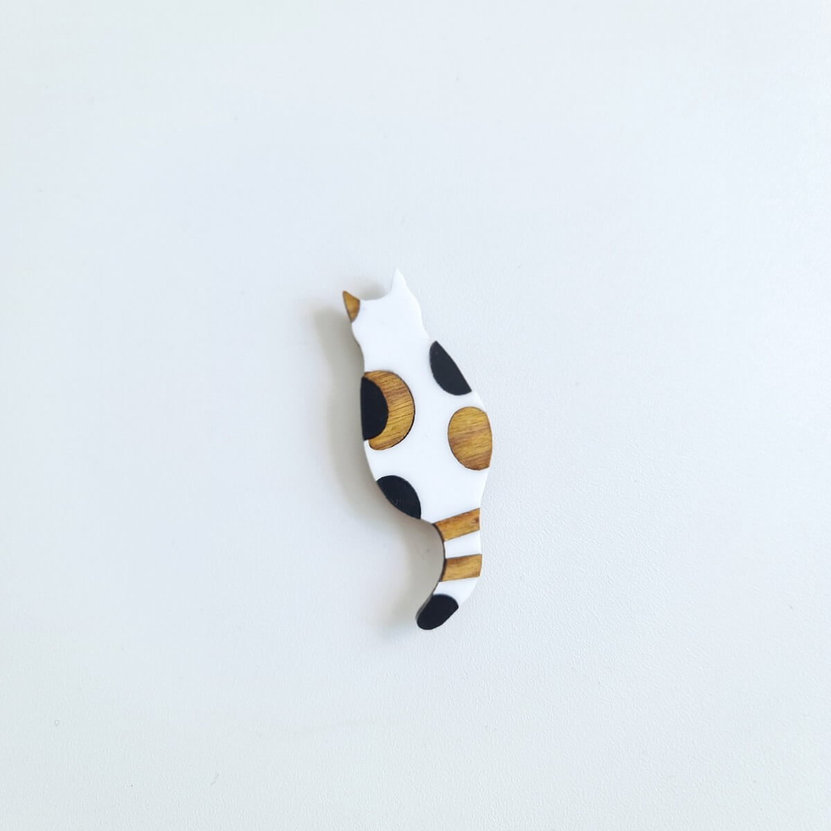 Maple Cat Brooch