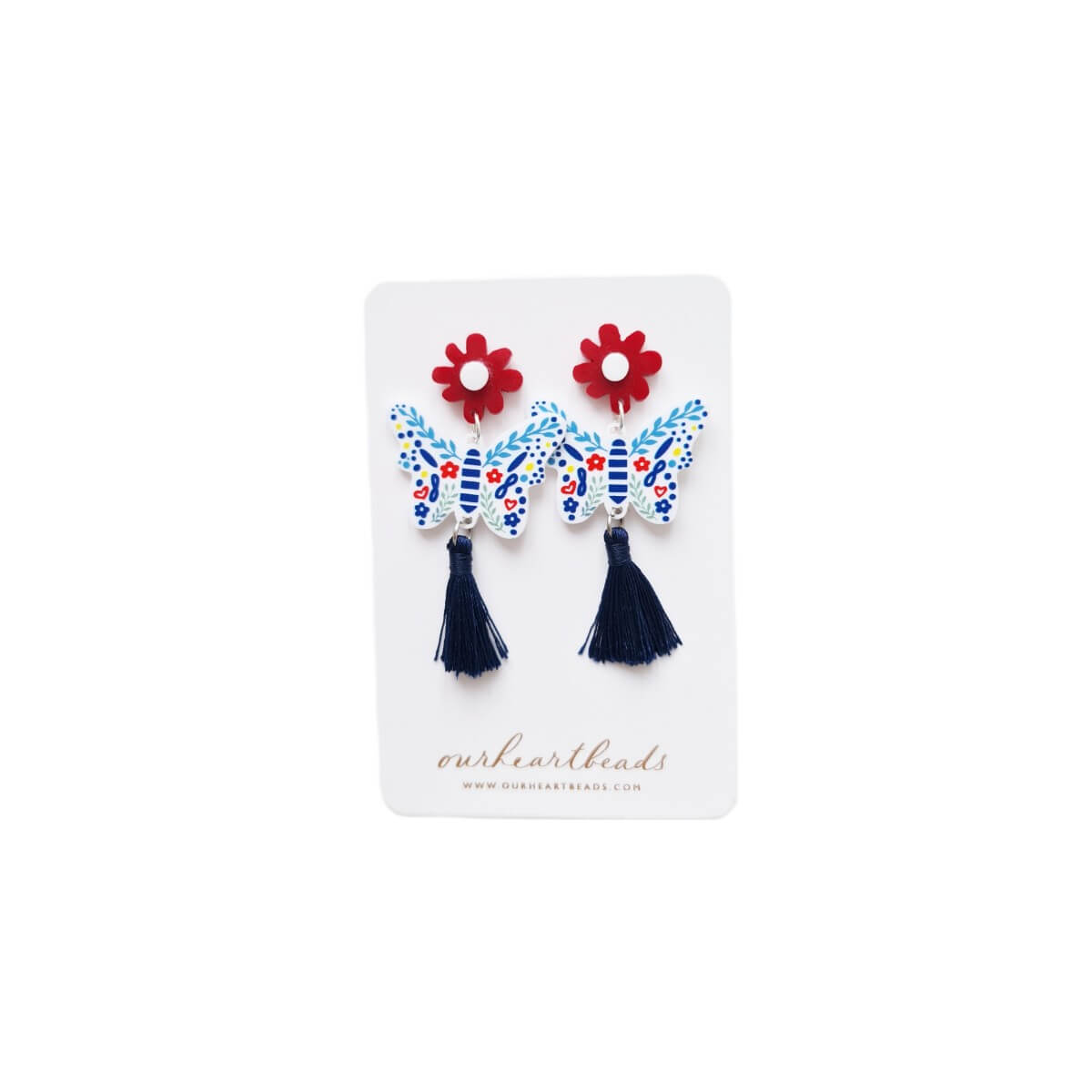 Butterfly Porcelana Earrings