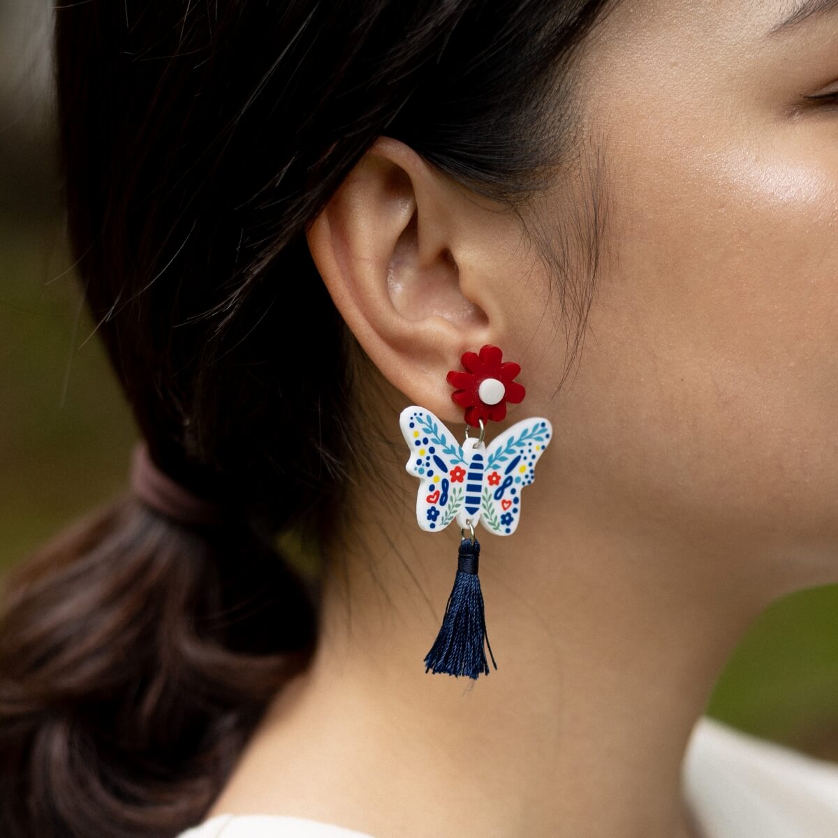 Butterfly Porcelana Earrings