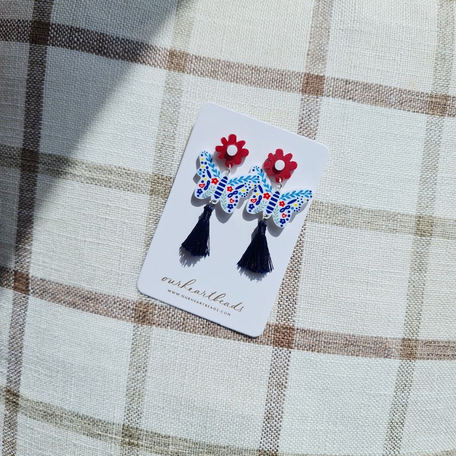 Butterfly Porcelana Earrings