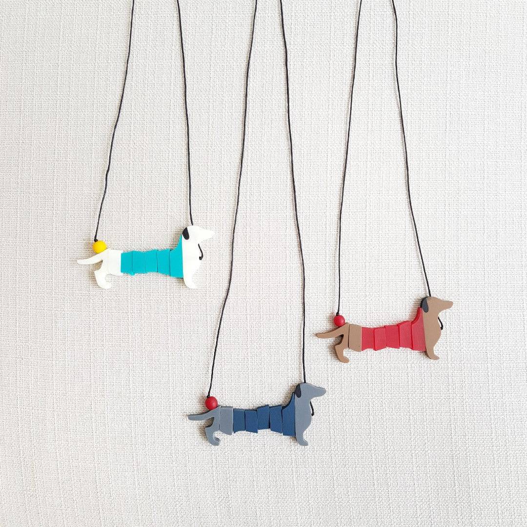 Dachshund Grey Necklace