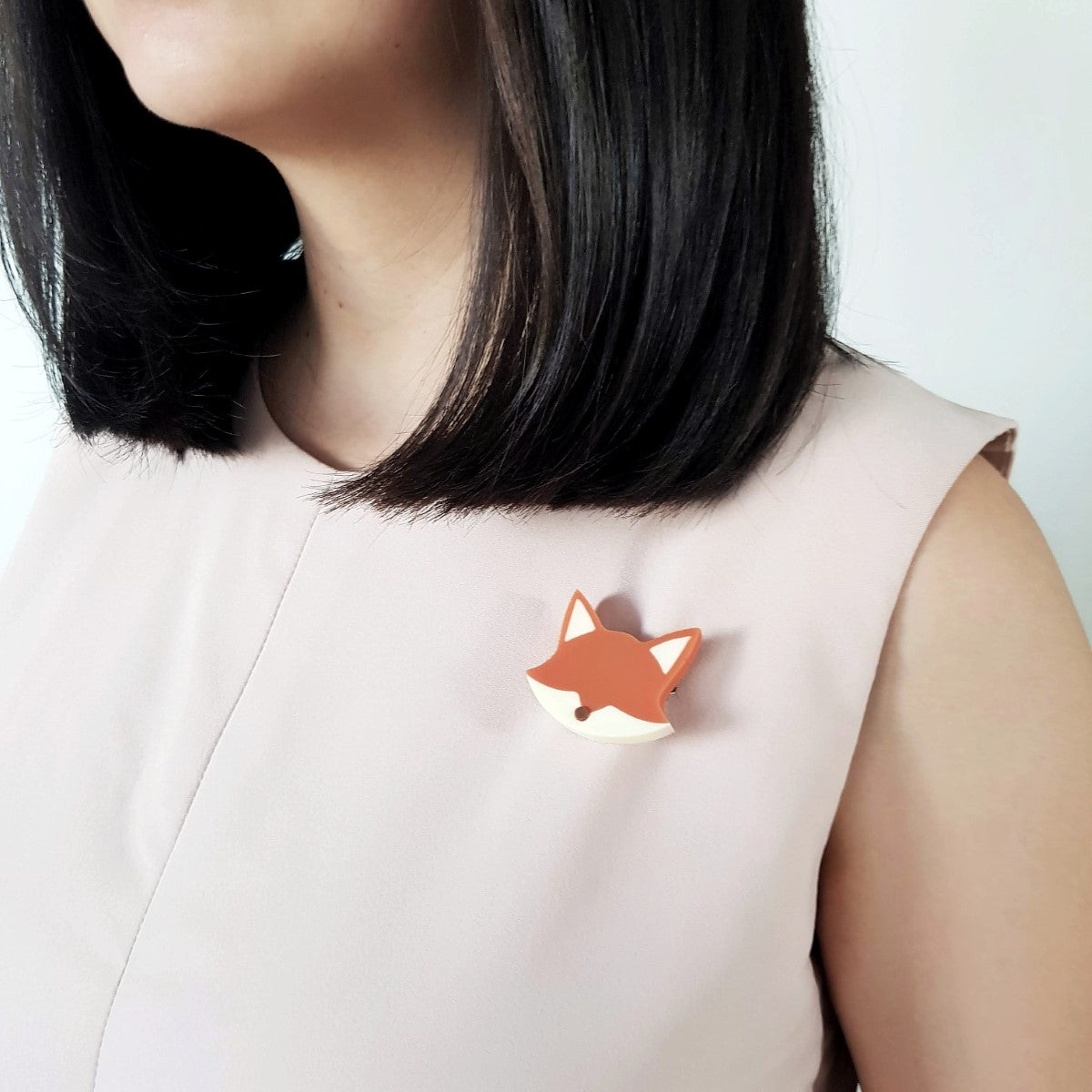 Mr Fox Brooch