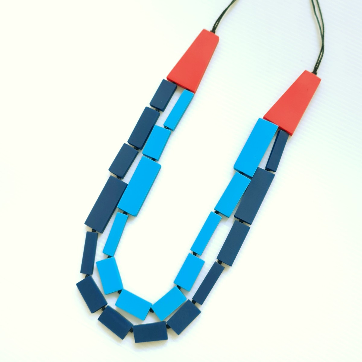 Deeva Double Layer Blue Navy Necklace